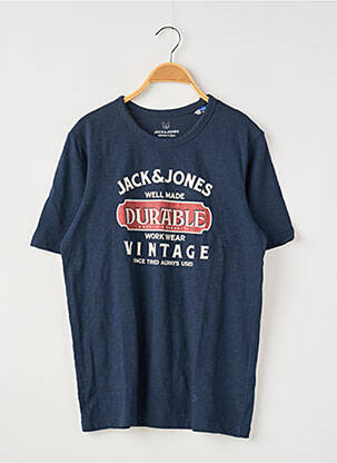 T-shirt bleu JACK & JONES pour garçon