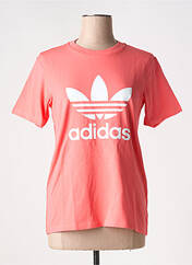 T-shirt orange ADIDAS pour femme seconde vue