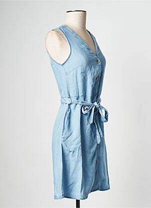 Robe courte col v bleu VERO MODA femme