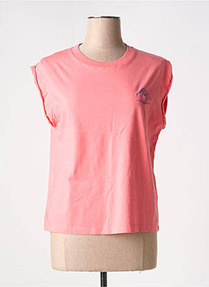 Top col rond rose MAISON LABICHE femme