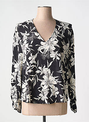 Top col v noir IKKS femme