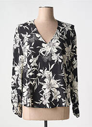 Top col v noir IKKS femme