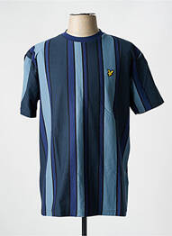 T-shirt col rond bleu LYLE & SCOTT homme