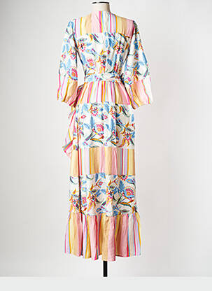 Robe longue col v beige Y.A.S femme