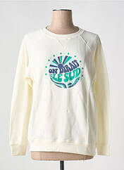 Sweat-shirt blanc LA PETITE FRANCAISE pour femme seconde vue