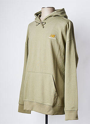Sweat-shirt à capuche col rond vert NEW BALANCE homme