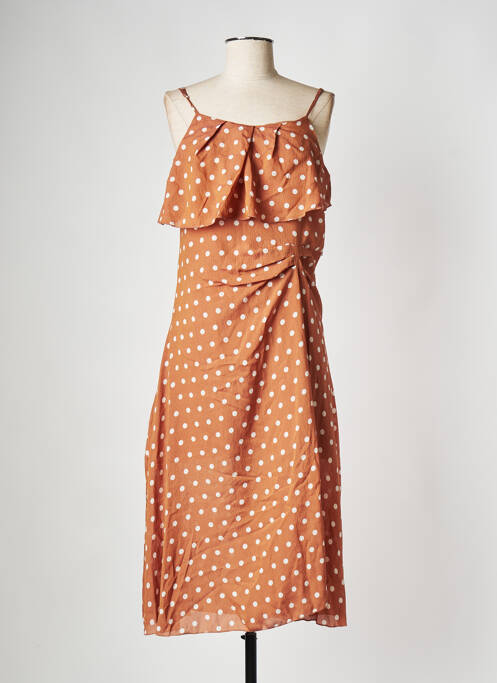 Robe mi-longue marron ESSENTIEL ANTWERP pour femme