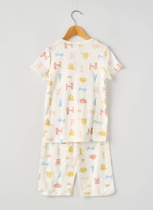Pyjashort blanc PETIT BATEAU pour fille