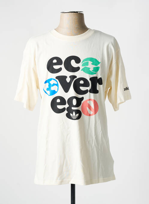 T-shirt blanc ADIDAS pour homme