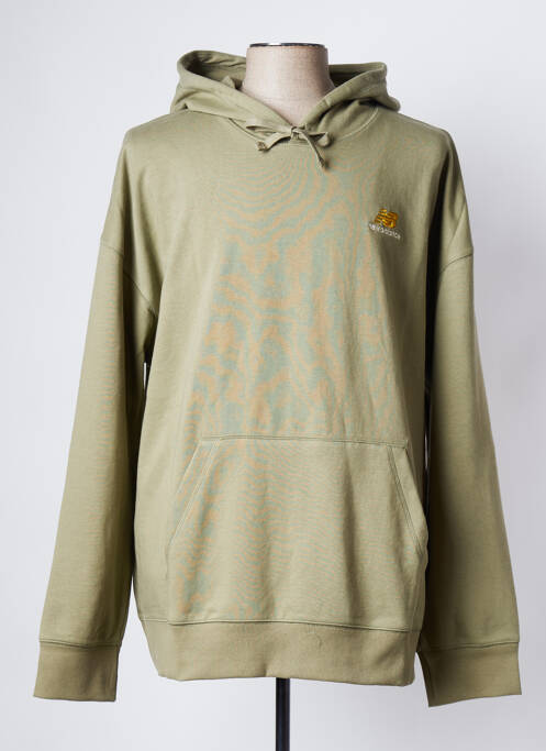 Sweat-shirt à capuche vert NEW BALANCE pour homme