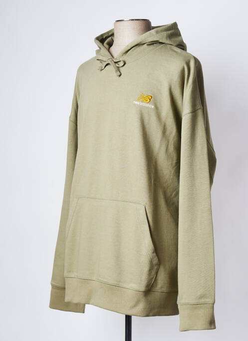 Sweat-shirt à capuche vert NEW BALANCE pour homme