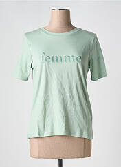 T-shirt vert B.YOUNG pour femme seconde vue