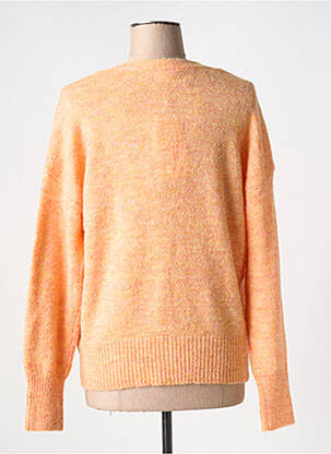 Gilet manches longues col v orange VILA femme