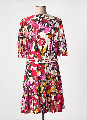 Robe courte col v multicolore LA PETITE FRANCAISE femme