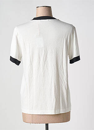 T-shirt col rond blanc NUDIE JEANS CO femme