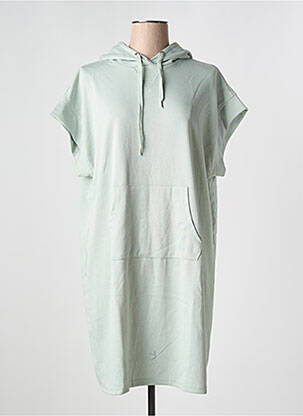 Robe courte col rond vert B.YOUNG femme