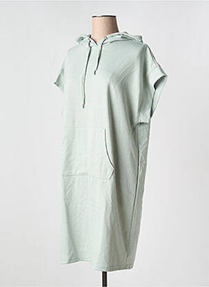 Robe courte col rond vert B.YOUNG femme