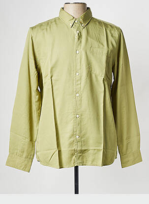 Chemise manches longues vert KNOWLEDGE COTTON APPAREL homme