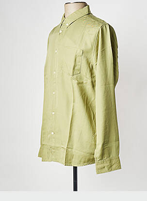 Chemise manches longues vert KNOWLEDGE COTTON APPAREL homme