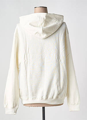 Sweat-shirt à capuche col rond blanc MAISON LABICHE femme