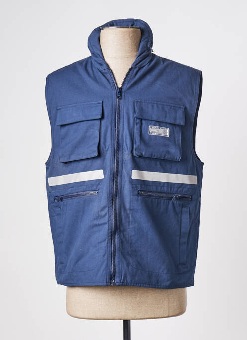 Gilet sans manche bleu HUF pour unisexe