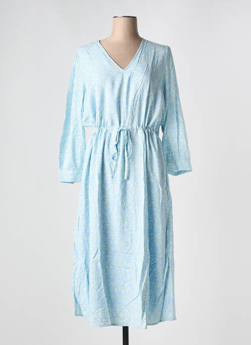 Robe mi-longue bleu SELECTED pour femme