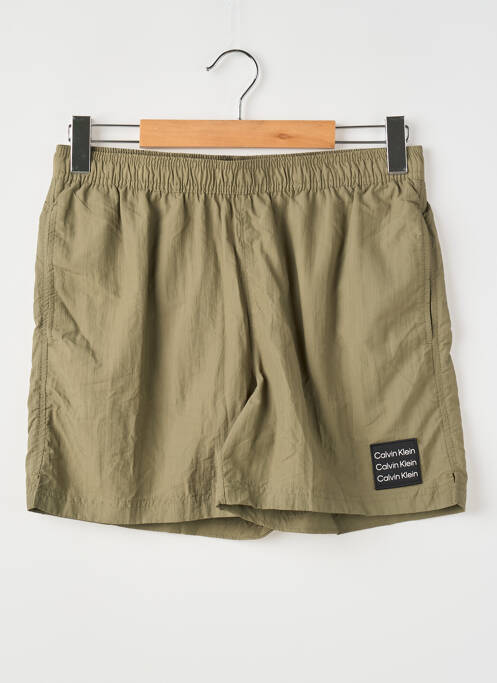 Short de bain vert CALVIN KLEIN pour homme