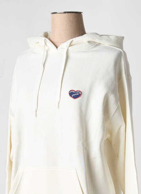 Sweat-shirt à capuche blanc MAISON LABICHE pour femme