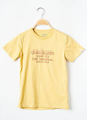 T-shirt jaune QUIKSILVER pour garçon seconde vue