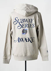 Sweat-shirt gris NEW ERA pour unisexe seconde vue