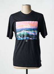 T-shirt col rond noir LEVIS homme