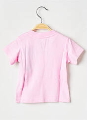 T-shirt rose ADIDAS pour enfant seconde vue