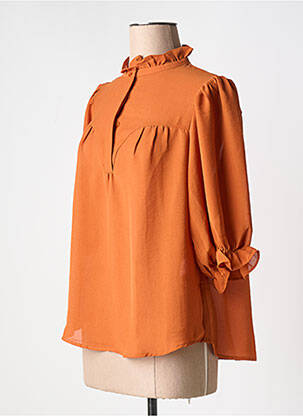Top orange SEE U SOON femme