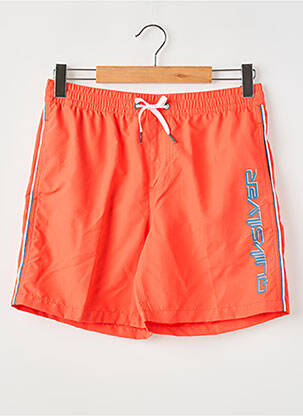 Short de bain orange QUIKSILVER garçon