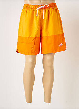 Short orange NIKE homme