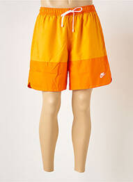 Short orange NIKE homme