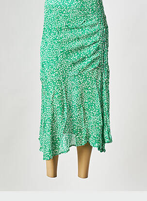 Jupe mi-longue vert SUNCOO pour femme