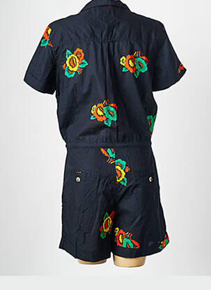 Combishort col v noir LEON & HARPER femme