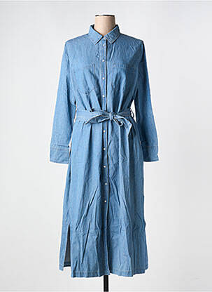 Robe mi-longue bleu GRACE & MILA femme
