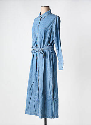 Robe mi-longue bleu GRACE & MILA femme