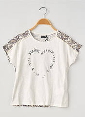 T-shirt blanc IKKS JUNIOR pour fille seconde vue