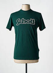 T-shirt vert SCHOTT pour homme seconde vue