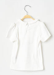 T-shirt blanc PETIT BATEAU pour fille seconde vue