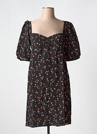 Robe courte col rond noir JOLIE JOLIE PAR PETITE MENDIGOTE femme