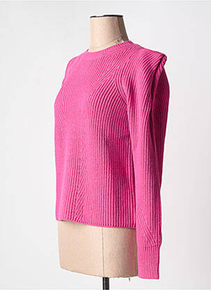 Pull col rond rose Y.A.S femme