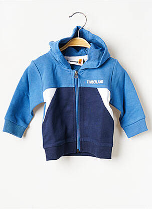Sweat-shirt à capuche col rond bleu TIMBERLAND garçon
