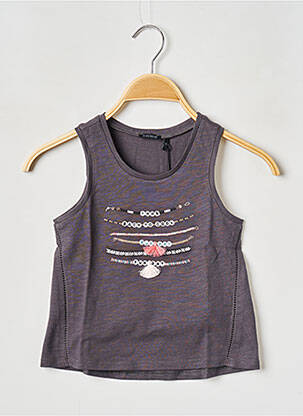 Top col rond gris IKKS JUNIOR fille