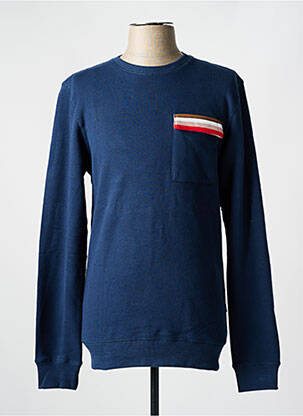 Sweat-shirt col rond bleu BLEND homme