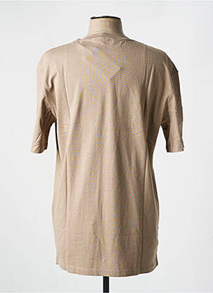 T-shirt col rond beige JACK & JONES homme