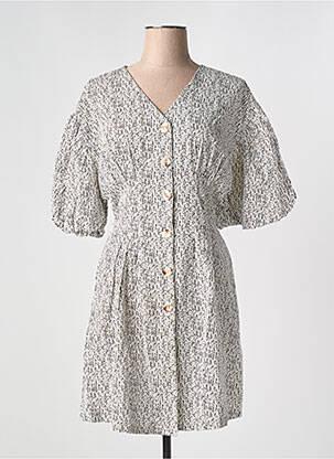 Robe courte col v blanc VILA femme